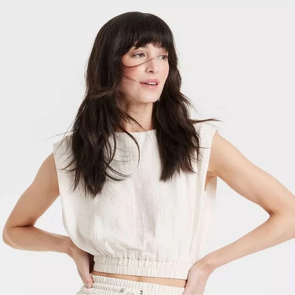 a new day Tops - A New Day Sleeveless Crop Top